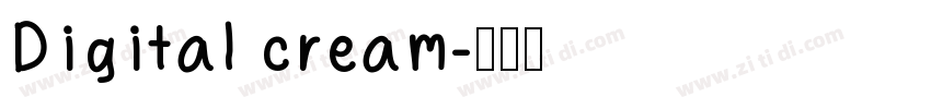 Digital cream字体转换